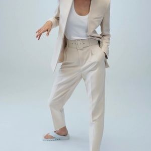 Zara high waisted trousers